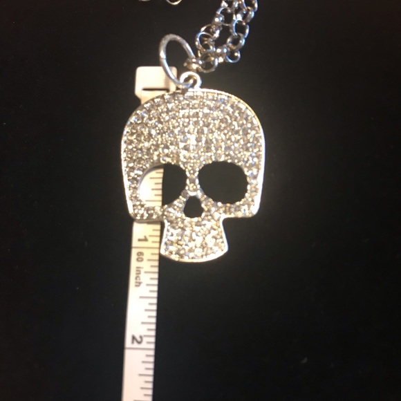 🇺🇸Rhinestone Skull Necklace - Picture 8 of 8